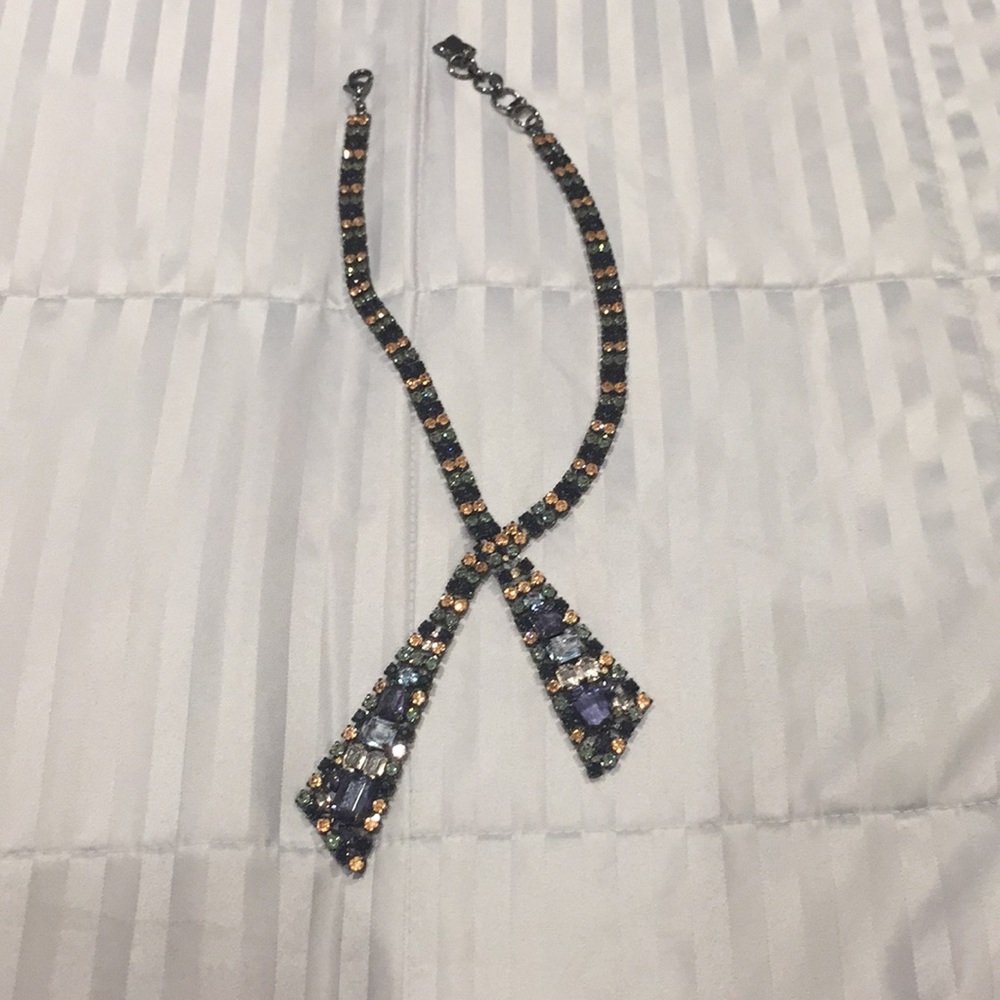 Bcbgmaxazria rhinestone necklace